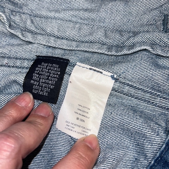 J. Crew Denim Sleeveless Jean Button Front Vest Size Small - Picture 5 of 7